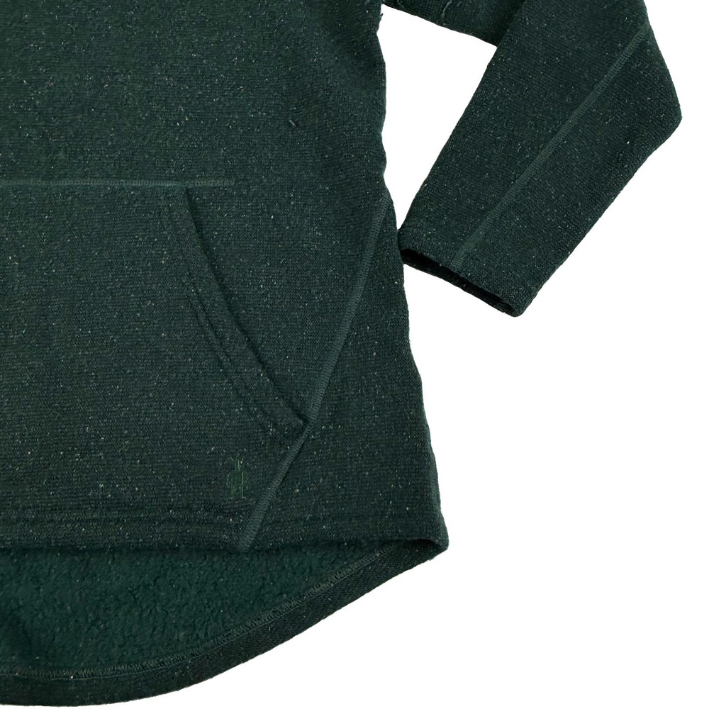 Smartwool Hudson Trail Pullover Fleece Cowl Neck Sweater Green Women's XL NWOT - Picture 4 of 12